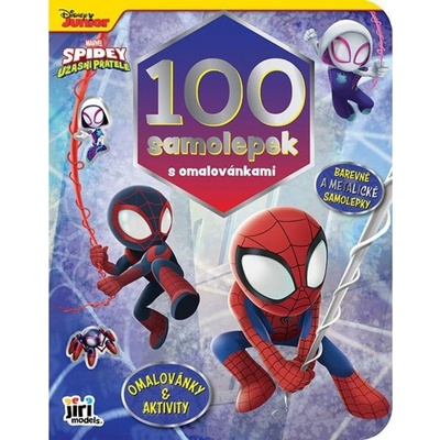 100 samolepek s omalovánkami Spidey