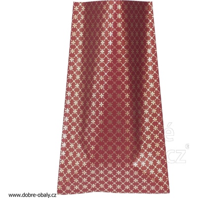 Dárkový celofánový sáček L - Ribbon Diamond BORDO