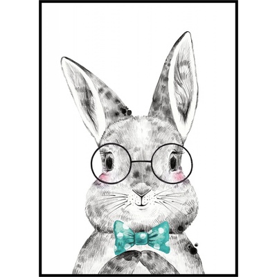 Jen tak z lásky Plakát Zajíček Rozměr plakátu: 40 x 50 cm, Varianta zajíčka: Zajíček gentleman