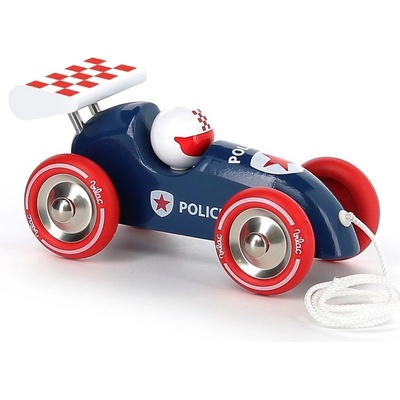 Vilac Ťahacie závodné auto s krídlom policajné