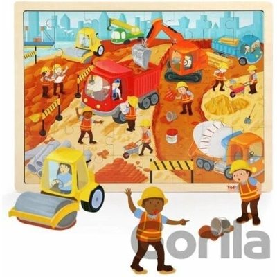 Top Bright puzzle Na stavbě 48 dílků