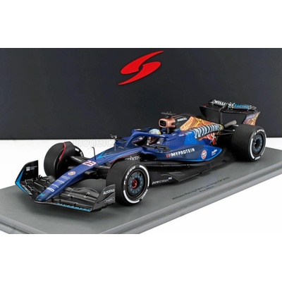 SPARK MODEL WILLIAMS F1 FW45 TEAM WILLIAMS RACING GULF N 23 LAS VEGAS USA GP 2023 ALEXANDER ALBON BLUE BLACK GOLD 1:18