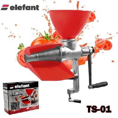 Ръчна чугунена машина за доматен сок, с тава за отцеждане, Elefant TS-01 (TS-01)