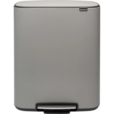 Brabantia BO pedálový koš 2x30L minerální světle šedá 211485