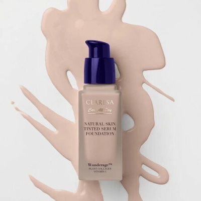 Claresa Natural Skin Tint Serum Foundation make-up sérum light cool 1C 32 ml