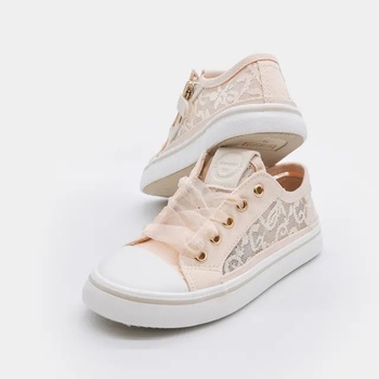 Mayoral Спортни обувки ажурени в светлобежов цвят за мини момиче Mayoral