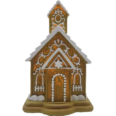 Svítící perníková chaloupka Gingerbread House - 9*9*14 cm - Clayre & Eef – Hledejceny.cz