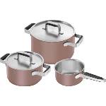 ZWILLING Pure Комплект тенджери с касерола и 2 капака, розов, 5 ел (1028859)