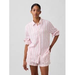 GAP Ленена риза Easy Shirt GAP GAP | Rozov | ЖЕНИ | XXS