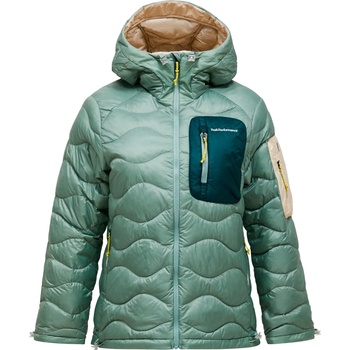 Peak Performance Дамско пухено яке Peak Performance Women's Helium Utility Down Hood Down jacket - Green Valley (104-5351-0613)