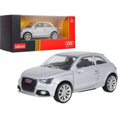 Rastar Audi A1 1:43 stříbrné