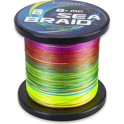 Aquantic šnúra osempramenná MC Sea-Braid 1500 m¨0,30 mm multicolor