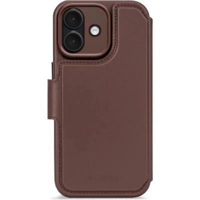 Decoded Кожен калъф Decoded с отделящ се портфейл MagSafe за iPhone 17 - кафяв (D26IPO17DW5CN)
