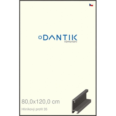 DANTIK rám na obraz 80 x 120 Dýha černá