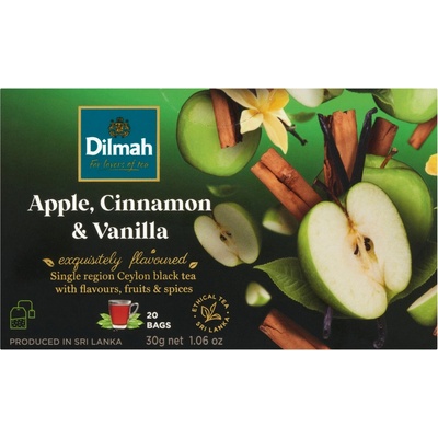 Dilmah Černý čaj Jablko skořice vanilka 20 x 1,5 g