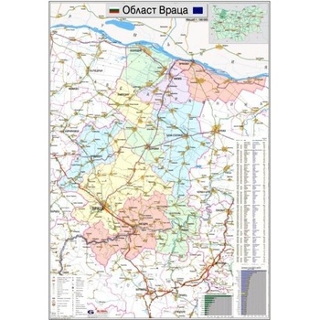 Mapmedia Карта на област Враца