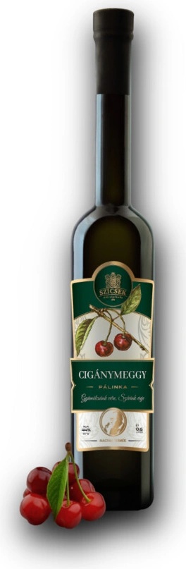 Szicsek Prémium pálinka z Čerešne Vtáčej 44% 0,5 l (čistá fľaša