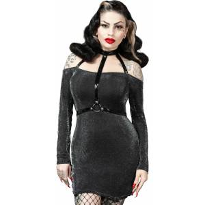 KILLSTAR дамска рокля KILLSTAR -Valak Bodycon - Черен - KSRA008147