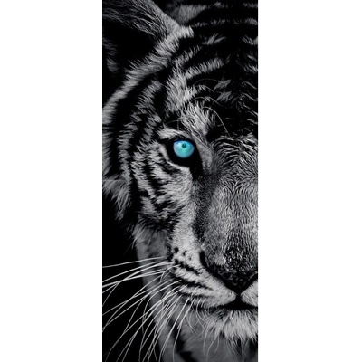 Preinterier DV0066 Fototapeta na stenu čiernobiely tiger vlies 91cm x 211cm