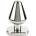 Mr. Steel Heavy Steel Butt Plug Small Silver