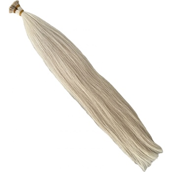 Aliamira Blond vlasy rovné 12# huste konce Dĺžka: 60 cm, Typ ukončenia: krúžkový i spoj, štruktúra: rovné