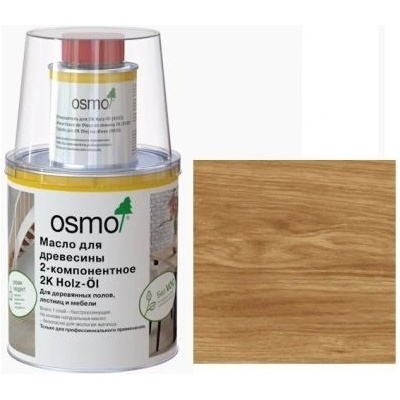 Osmo 2K Wood Oil 6100 Безцветен мат - двукомпонентно масло за дървесина (118210)