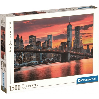CLEMENTONI Řeka East River za soumraku USA 1500 dílků