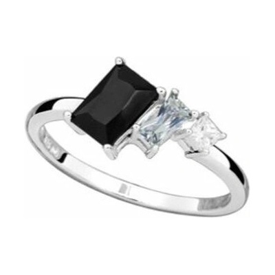 JVD Prsten SVLR0906SH8BL stříbrný