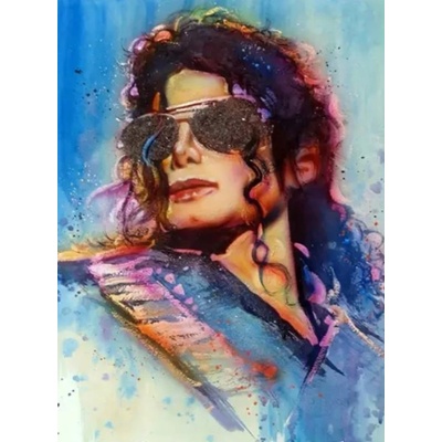 Norimpex - Puzzle Diamant painting: Michael Jackson drawing 30x40cm - 1 - 39 piese