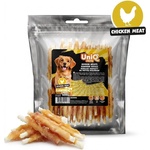 Uniq Pets Dog Snacks Rawhide Chicken Wraps Rawhide Sticks дъвчащи стикове за кучета с пилешко, 12 см, 500 г