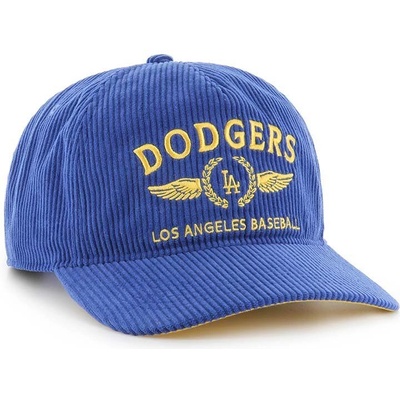 47 brand Джинсова шапка с козирка 47 brand MLB Los Angeles Dodgers в синьо с апликация B-SKYLC12EWP-RY (B.SKYLC12EWP.RY)