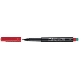 Faber-Castell Алкохолен маркер, OHP, 0, 4 мм, FABER-CASTELL "Multimark 1523", червен 152321 (152321)