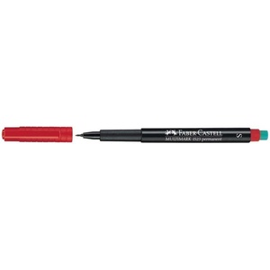 Faber-Castell Алкохолен маркер, OHP, 0, 4 мм, FABER-CASTELL "Multimark 1523", червен 152321 (152321)