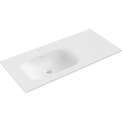 Mexen Vela вграденa мивка в плот, лява 101 x 46, 5 см, бяла мат - 25231001L (25231001L)