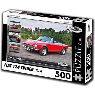 Retro-Auta č. 81 Fiat 124 SPIDER 1973 500 dílků