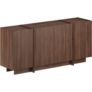 Kalune Design Скрин от декор от орех с отвор за кабели в тъмно естествен цвят 180x80x45 cm Dorma - Kalune Design (632NRD1115)