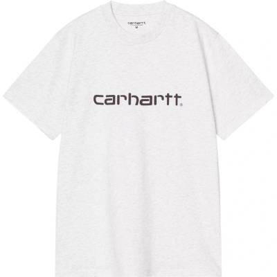 Carhartt WIP S/S Script T-Shirt Ash Heather/Cozy Purple