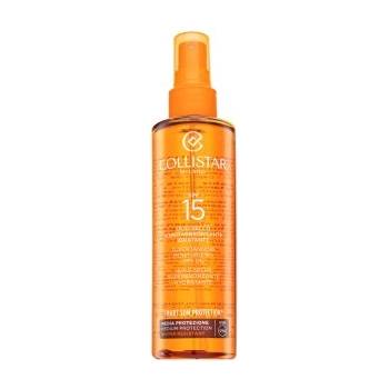 Collistar Supertanning слънцезащитно сухо масло SPF 15 Mosturizing Dry Oil SPF 15 200 ml