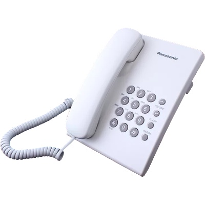 Panasonic Стационарен телефон Panasonic KX-TS500 - бял (KX-TS500)