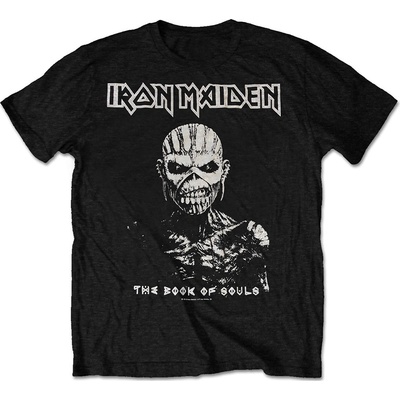 Iron Maiden tričko The Book of Souls white Contrast čierne