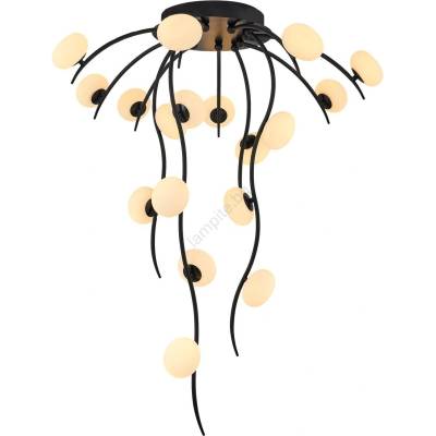 ASIR GROUP LED повърхностно монтирана люстра GELA 18xLED/3W/230V 3000K черна (AS2650)