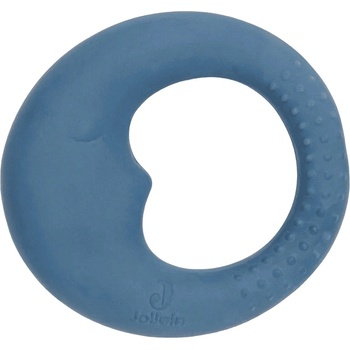 Jollein Бебешка каучукова гризалка Jollein - Moon Jeans Blue (101-007-66047)