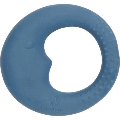 Jollein Бебешка каучукова гризалка Jollein - Moon Jeans Blue (101-007-66047)