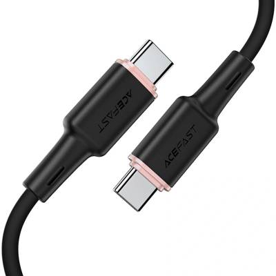 ACEFAST - Кабел за данни (C2-03) - Type-C към Type-C, 60W, 3A, Бързо зареждане, 1.2 м - Черен