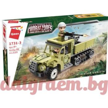 Image 1 of Qman Конструктор qman 1731-3 Брониран автомобил (q1731-3)