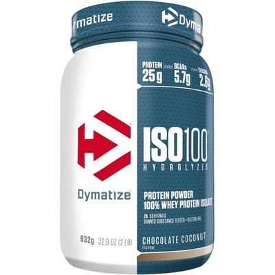 Dymatize ISO 100, шоколадов кокос, 932 g, Dymatize (25184102)