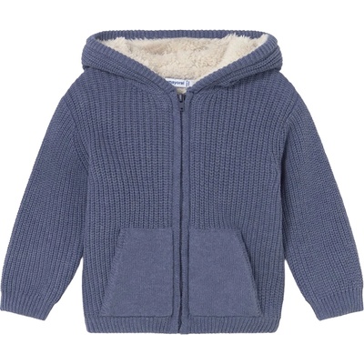 Mayoral Суитшърт ватиран Mayoral - С ушички, син, 12 м (15-02350-075-12M)