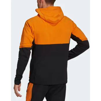Adidas Designed For Gameday Full-Zip Hoodie Orange/Black