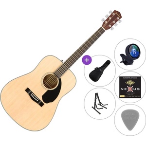 Fender CD-60S WN Premium SET Natural Акустична китара