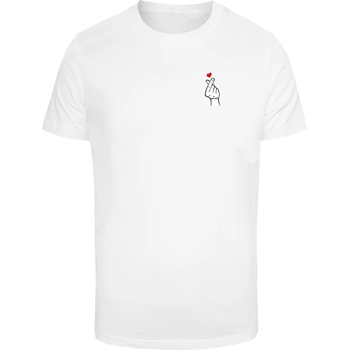 Mister Tee Тениска Love Sign Tee 2.0 white XXLUB-MT2826-00220 - Тъмносив, размер XS